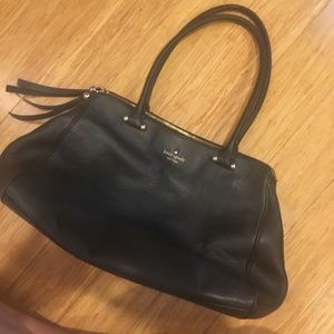Black Leather Kate Spade Bag